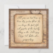 古いヴィンテージタイプライター。作家/ライターギフト シーズンカード (裏面)