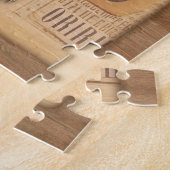 古いヴィンテージタイプライター。作家/ライターギフト ジグソーパズル (側面)