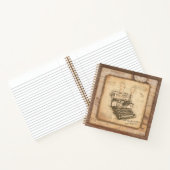 古いヴィンテージタイプライター。作家/ライターギフト ノートブック (内部)