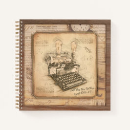 古いヴィンテージタイプライター。作家/ライターギフト ノートブック