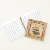 古いヴィンテージタイプライター。作家/ライターギフト ノートブック (内部)