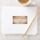 古いヴィンテージタイポグラフィスタイル住所 シール (インサイチュ)