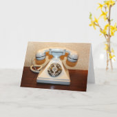 古いヴィンテージダイヤルアップ携帯電話 カード (黄色い花)