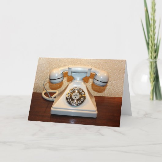 古いヴィンテージダイヤルアップ携帯電話 カード (正面)