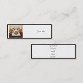 古いヴィンテージダイヤルアップ携帯電話 スキニー名刺 (正面/裏面)