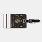 古いヴィンテージダイヤルアップ電話 ラゲッジタグ (正面横)