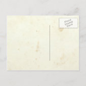 古いヴィンテージチケットカードの保存 案内ポストカード (裏面)