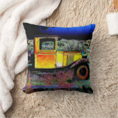 古いヴィンテージトラック クッション (ブランケット)