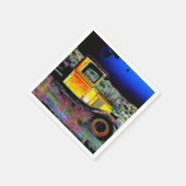 古いヴィンテージトラック スタンダードカクテルナプキン (角)