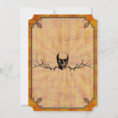 古いヴィンテージハローウィンパーティ 招待状 (裏面)