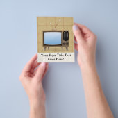 古いヴィンテージフロアテレビ チラシ (手)