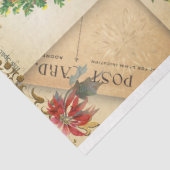 古いヴィンテージポストカードクリスマスサンタデカップージ 薄葉紙 (詳細)