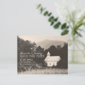 古いヴィンテージマウンテンチャーチ日付保存 案内ポストカード (スタンド正面)