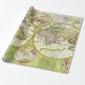 古いヴィンテージマップパーティーおもしろいラップ紙 ラッピングペーパー (アンロールド)