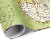 古いヴィンテージマップパーティーおもしろいラップ紙 ラッピングペーパー (ロールコーナー)