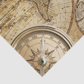 古いヴィンテージマップパーティーティッシュペーパー 薄葉紙 (詳細)