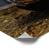 古いヴィンテージラスティ納屋は車ウッディを見つける車の ポスター (角)