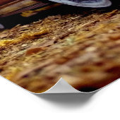 古いヴィンテージラスティ納屋は車ウッディを見つける車の ポスター (角)