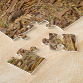 古いヴィンテージラスティ納屋を見つける車ウッディコンバーチブル ジグソーパズル (側面)