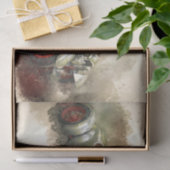 古いヴィンテージレーシングカーデコパージュ 薄葉紙 (ギフト)