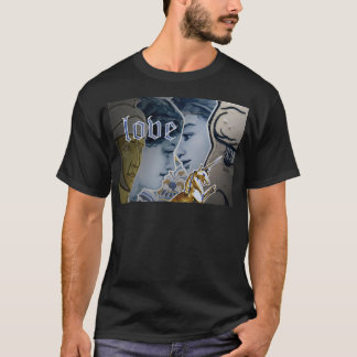 古いヴィンテージ愛。単気ににキス。 Tシャツ