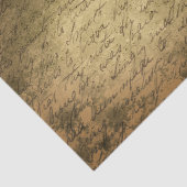 古いヴィンテージ手書きティッシュペーパー 薄葉紙 (詳細)