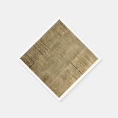 古いヴィンテージ新聞 スタンダードカクテルナプキン (角)