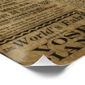 古いヴィンテージ新聞 ポスター (コーナー)