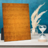 古いヴィンテージ楽譜 フォトプラーク (側面)