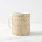 古いヴィンテージ羊皮紙 コーヒーマグカップ (正面左)