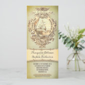 古いヴィンテージ航海の結婚式招待状 招待状 (スタンド正面)