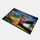 古いヴィンテージ船 ドアマット (アングル)