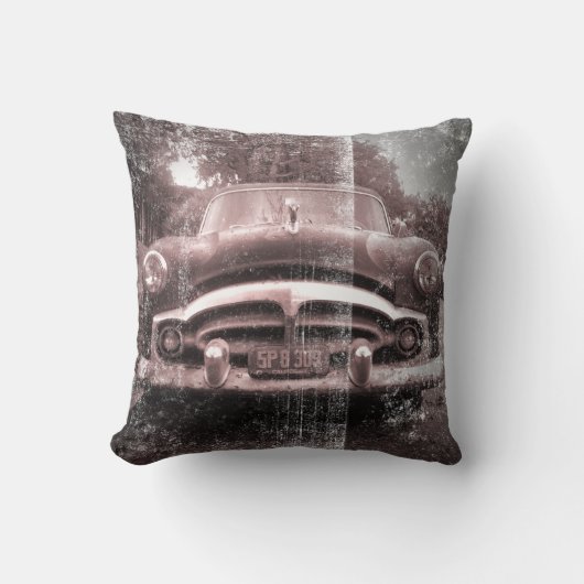 古いヴィンテージ車 クッション (正面)
