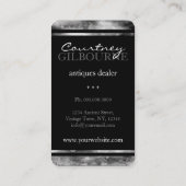 古いヴィンテージ鏡アンティークディーラーの名刺 名刺 (裏面)