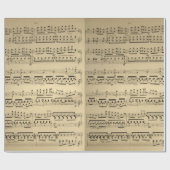 古いヴィンテージ音楽シート ラッピングペーパー (フラット)