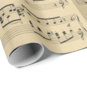 古いヴィンテージ音楽シート ラッピングペーパー (ロールコーナー)