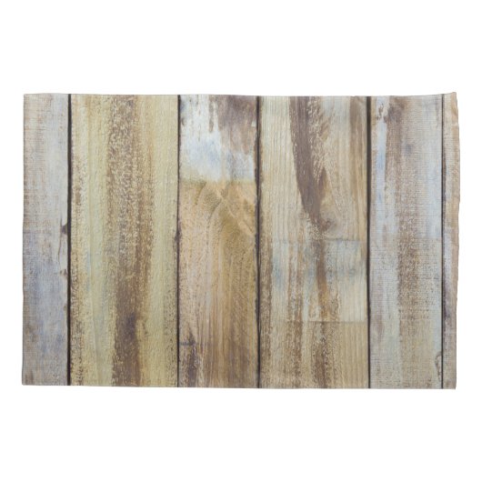 古いヴィンテージ風化木板のパターン 枕カバー (裏面)