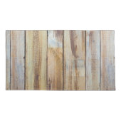 古いヴィンテージ風化木板のパターン 枕カバー (裏面)