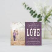 古いヴィンテージ | セーブ・ザ・デート案内 案内ポストカード (スタンド正面)