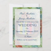 古いヴィンテージCRTテレビ 招待状 (正面)