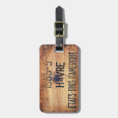 古いヴィンテージUS木製出荷箱荷物タグ3 ラゲッジタグ (正面縦)