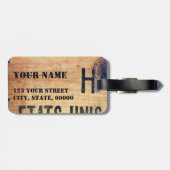 古いヴィンテージUS木製出荷箱荷物タグ3 ラゲッジタグ (裏面横)