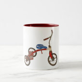古い三輪車 ツートーンマグカップ (中央)