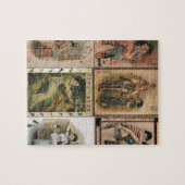 古い上海ポスター女性 ジグソーパズル (横)