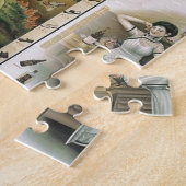 古い上海ポスター女性 ジグソーパズル (側面)