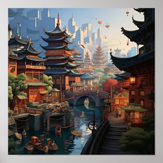 古い上海ポスター ポスター (正面)