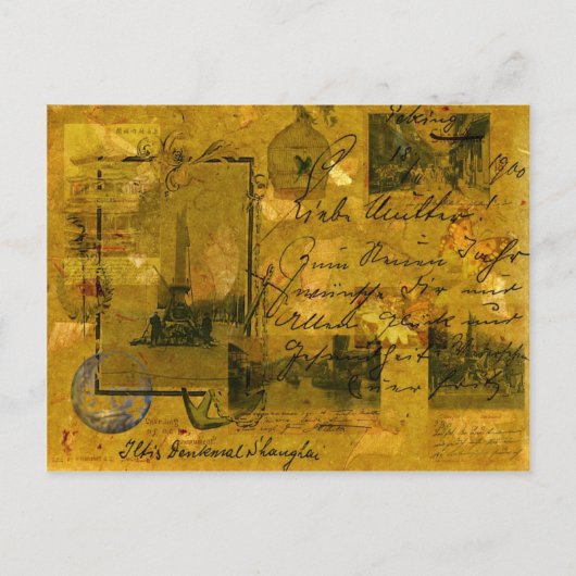 古い上海 ポストカード (正面)