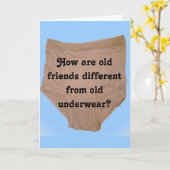 古い下着と古い友達はどう違うの? カード (黄色い花)