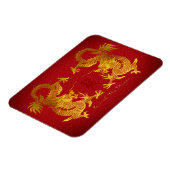 古い中国のIdeogram FPMとゴールデンドラゴン マグネット (左側)