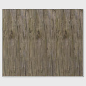 古い丸太の質 ラッピングペーパー (フラット)